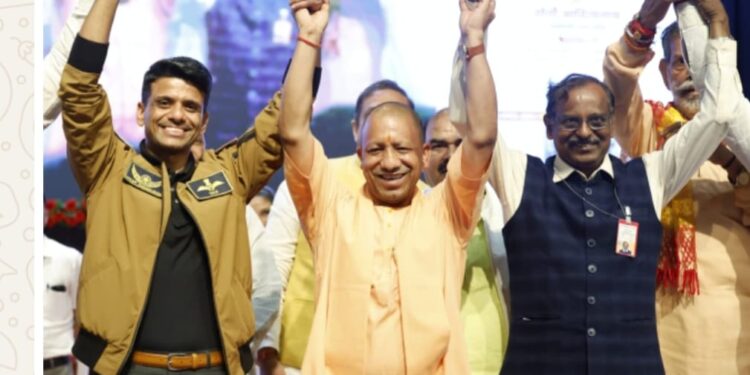 लखनऊ -ग्रुप कैप्टन शुभांशु शुक्ला के बहाने मुख्यमंत्री ने किया अंतरिक्ष विज्ञान का अभूतपूर्व स्वागत