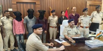 अररिया – बंद मकान में चोरी की साजिश नाकाम, गिरफ़्तार हुए छह शातिर चोर