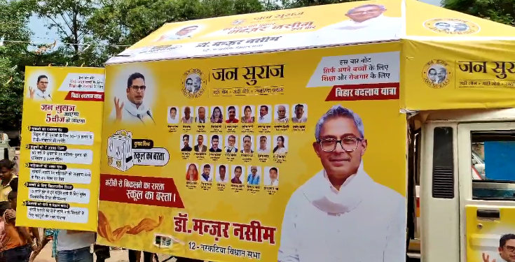 मोतिहारी के नरकटिया में बिहार बदलाव यात्रा की हुई शुरुआत