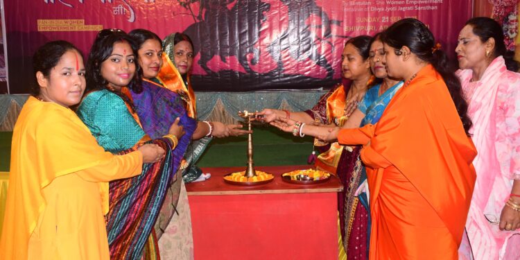 अररिया : भर हुंकार महिष मर्दिनी सी, डीजेजेएस संतुलन ने अररिया में धूमधाम से मनाया नवरात्रि उत्सव