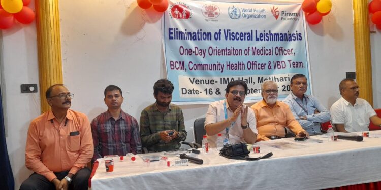 पूर्वी चंपारण में कालाजार उन्मूलन हेतु प्रशिक्षण कार्यक्रम आयोजित