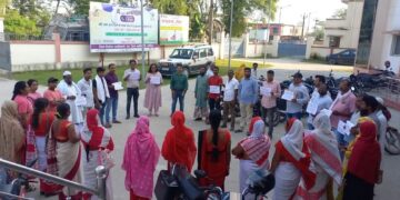 रंगोली निर्माण के माध्यम से मतदाता जागरूकता अभियान