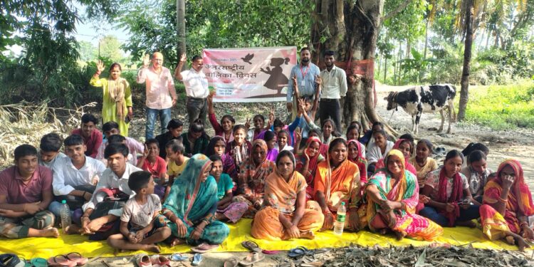 मुजफ्फरपुर ज़िला अंतर्गत आकांक्षी प्रखण्ड मुशहरी में अंतर्राष्ट्रीय बालिका दिवस पर जन जागरूकता एवं शपथ कार्यक्रम का आयोजन।