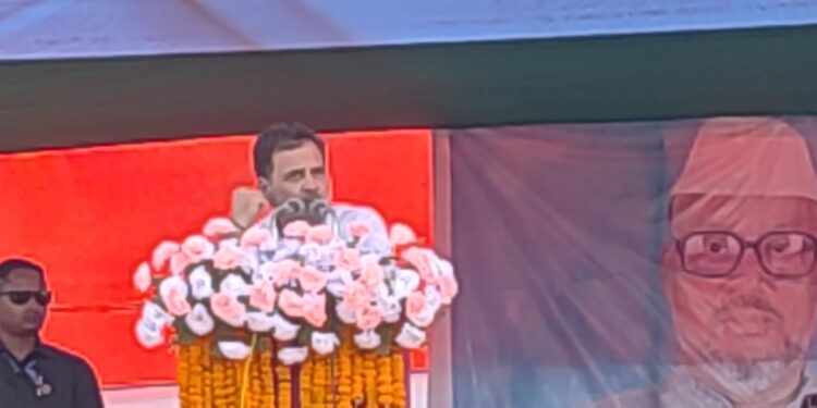 अररिया – राहुल गांधी का अररिया में हमला — “बिहार में महागठबंधन की मजबूत सरकार बनना तय, नफरत नहीं मोहब्बत की राजनीति होगी”