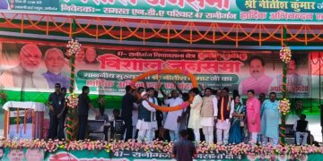 रानीगंज – रानीगंज में मुख्यमंत्री नीतीश कुमार ने भरी हुंकार — कहा, रानीगंज की धरती को नमन करता हूं, विकास की रफ्तार होगी और तेज