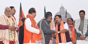 पटना – मिलर हाई स्कूल मैदान में नितिन नवीन का भव्य अभिनंदन, कार्यकर्ताओं में दिखा उत्साह