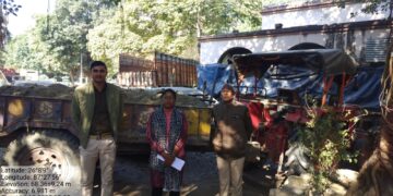 अररिया – अवैध बालू–मिट्टी खनन पर प्रशासन की सख्ती, दो ट्रैक्टर जब्त, 2.07 लाख का जुर्माना