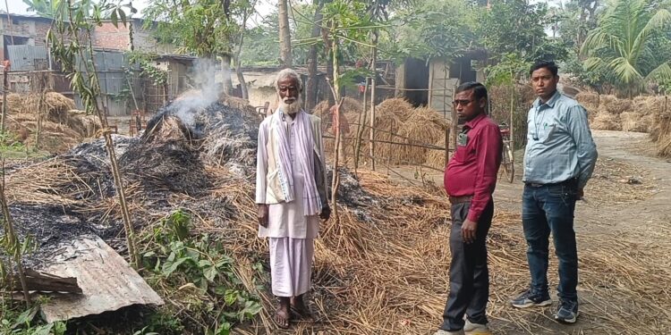 महलगांव – जमीन विवाद में आगजनी का आरोप, 24 घंटे बाद भी प्राथमिकी दर्ज नहीं—पीड़ित ने लगाई न्याय की गुहार