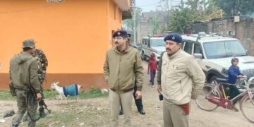 मारपीट की घटना को लेकर एसएसपी भागलपुर ने किया घटनास्थल का निरीक्षण