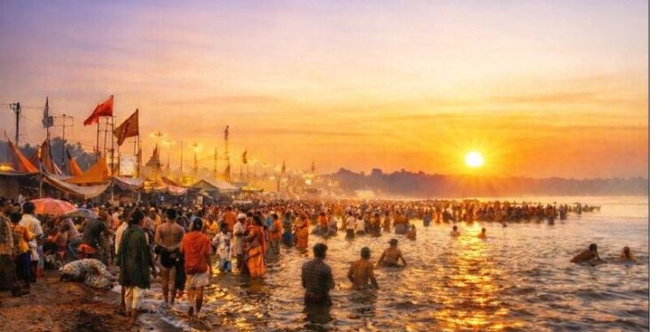 दरभंगा : कुशेश्वरस्थान :- मौनी अमावस्या पर दुर्लभ योगों का संयोग, रविवार होने से बढ़ा पर्व का महत्व। 