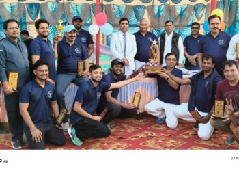 दोस्ताना क्रिकेट मैच में जजेज एकादश ने 70 रनों से अधिवक्ता एकादश को हराया