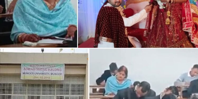 मुंगेर – शादी के अगले ही दिन परीक्षा देकर नवविवाहिता ने रचा मिसाल