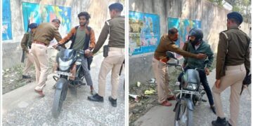 ताजपुर थाना क्षेत्र में सघन वाहन चेकिंग, कानून-व्यवस्था को लेकर पुलिस सतर्क