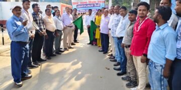सिविल सर्जन द्वारा हरी झंडी दिखाकर यक्ष्मा जागरूकता रैली को किया गया रवाना