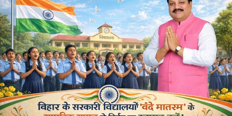 अररिया – बिहार के सरकारी विद्यालयों में ‘वंदे मातरम्’ के सामूहिक गायन के निर्णय का स्वागतयोग्य