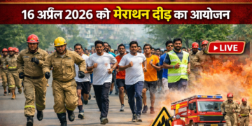 अररिया – अग्निशमन सेवा सप्ताह के तहत 16 अप्रैल 2026 को मैराथन दौड़ का आयोजन
