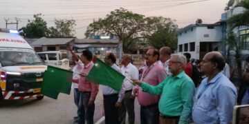 जिले के 26 हृदय रोग से ग्रसित बच्चे बेहतर ईलाज हेतु एम्बुलेंस से पटना रवाना 