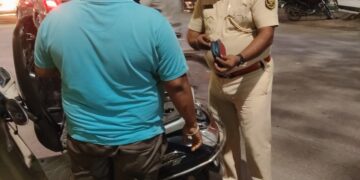 विशेष वाहन जांच अभियान चलाकर पुलिस ने कसी सुरक्षा व्यवस्था