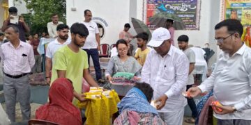 मोहिनी देवी मेमोरियल स्कूल के सभागार में भगवान बुध की जयंती मनाई गई 