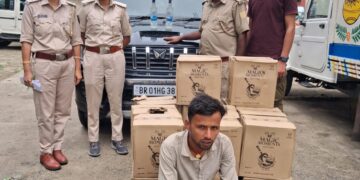 फोरलेन पर उत्पाद विभाग की बड़ी कार्रवाई, 180 लीटर विदेशी शराब के साथ तस्कर गिरफ्तार
