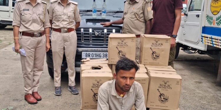 फोरलेन पर उत्पाद विभाग की बड़ी कार्रवाई, 180 लीटर विदेशी शराब के साथ तस्कर गिरफ्तार
