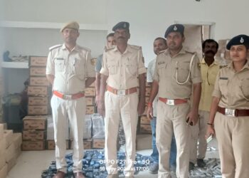दरभंगा :- कुशेश्वरस्थान थाना की पुलिस की बड़ी कार्रवाई, 2690 लीटर विदेशी शराब बरामद। 