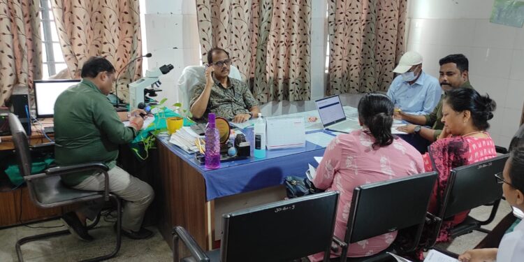 सदर अस्पताल में एमडीआर की मासिक समीक्षा बैठक आयोजित