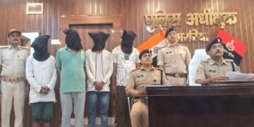 अररिया – राष्ट्रीय खाद्य सुरक्षा योजना के चावल चोरी का खुलासा, 44 बोरा चावल व ट्रैक्टर के साथ 4 आरोपी गिरफ्तार