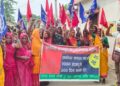 अररिया – मनरेगा मजदूरों ने मनरेगा वापिस बहाल करने के लिए एवं 700 रु प्रतिदिन मजदूरी हेतु किया प्रदर्शन