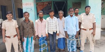 संध्या गश्ती के दौरान पुलिस की बड़ी कार्रवाई, पांच वारंटी गिरफ्तार