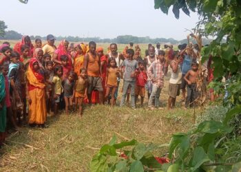 बांस की झाड़ी में अज्ञात महिला का शव मिलने से सनसनी, इलाके में फैली दहशत