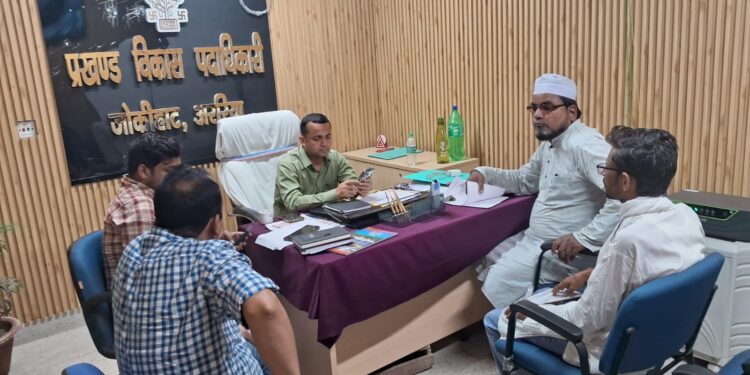 नल-जल योजना की बदहाल स्थिति पर एसडीओ से शिकायत, कई वार्डों में जलापूर्ति ठप