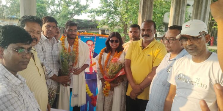 डॉ. भीमराव अंबेडकर पार्क में सम्मान एवं स्वागत समारोह का आयोजन किया गया।