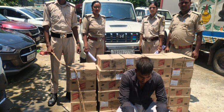 अररिया – स्कॉर्पियो से 250.560 लीटर विदेशी शराब बरामद, चालक गिरफ्तार