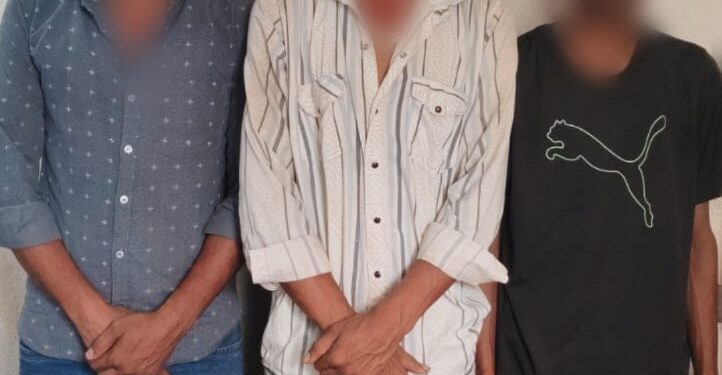 व्यवसायी से रंगदारी मामले में तीन आरोपी गिरफ्तार
