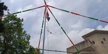 अररिया नगर थाना परिसर में स्वतंत्रता दिवस समारोह का आयोजन