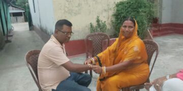 जोकीहाट में रक्षाबंधन की धूम: बहनों ने भाइयों की कलाई पर बांधी राखी, उमड़ा अटूट प्रेम