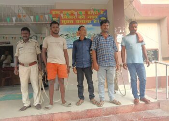 अररिया – खरहट टोल पर शराब लूट मामले में चार गिरफ्तार, जेल भेजे गए