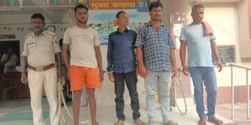 अररिया – खरहट टोल पर शराब लूट मामले में चार गिरफ्तार, जेल भेजे गए